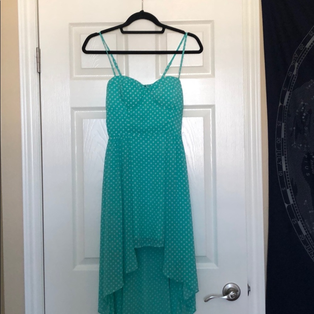 Retro - Pin Up - 20s High Low Spotted Dress